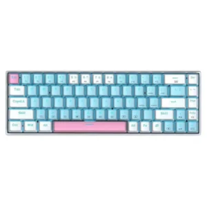 E-YOOSO Z-686 Single Light 68 Keys Hot Swappable Mechanical Keyboard White/Blue
