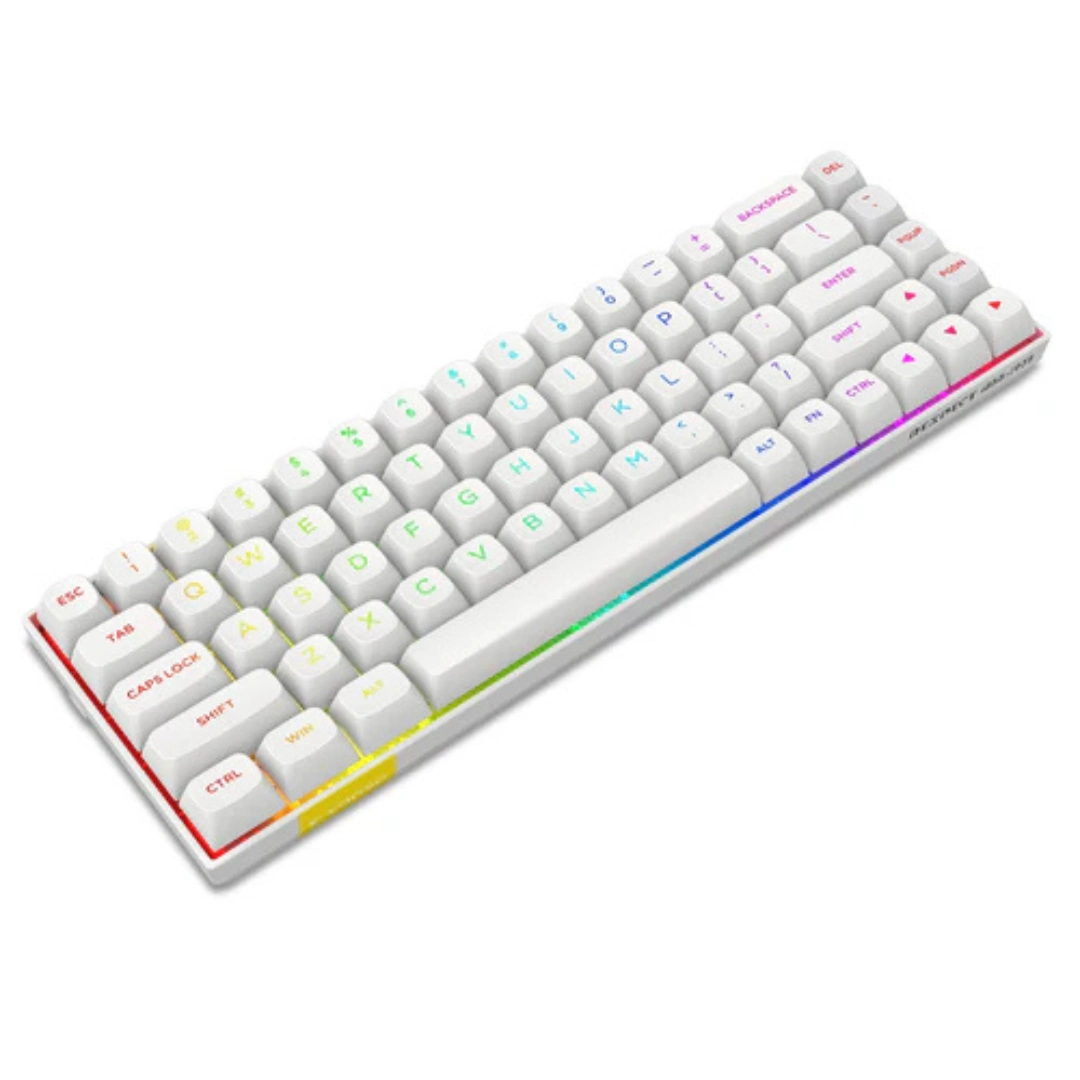 E-YOOSO HZ-68 RGB 68-Keys Hot-Swappable Mechanical Keyboard White - Image 5