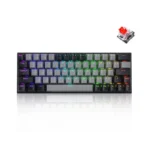 E-YOOSO Z-11 Tri-Mode RGB 63 Keys Hot Swappable Mechanical Keyboard Black/Grey
