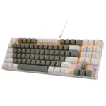 E-YOOSO Z-13 Single Light 89 Keys Mechanical Keyboard Grey/White