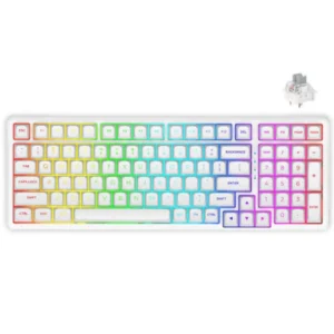 E-YOOSO Z-99 RGB 99-Keys Wired Mechanical Keyboard White