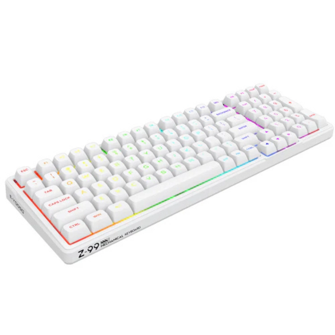 E-YOOSO Z-99 RGB 99-Keys Wired Mechanical Keyboard White - Image 7