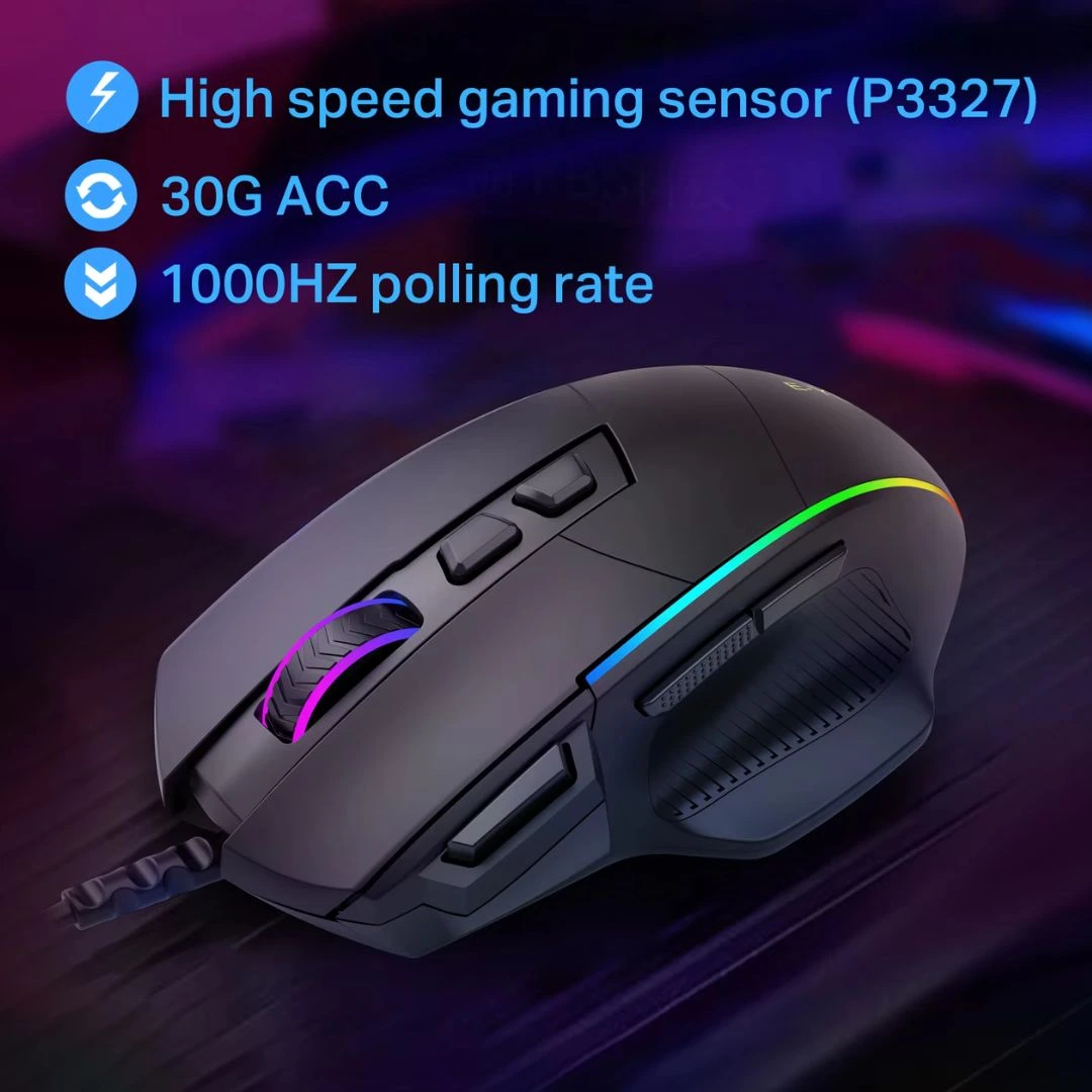 E-YOOSO X-49 RGB Wired Gaming Mouse with 6 DPI & Ergonomic Design - Image 8