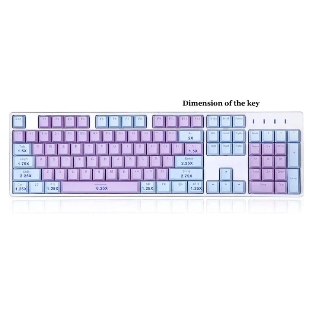 E-YOOSO 104-Key Mechanical Keyboard with Dual Color Keycaps - Image 6