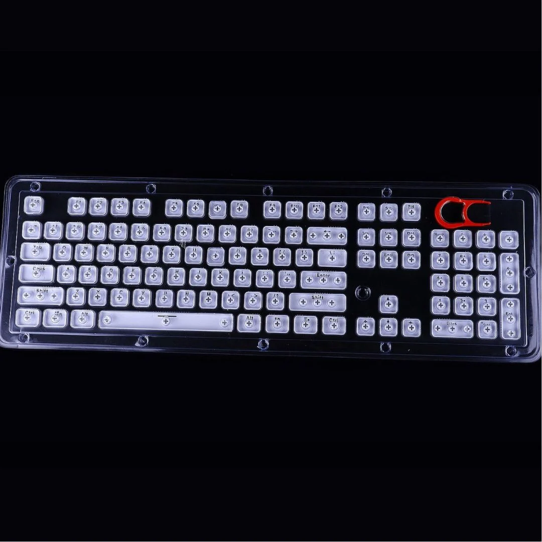 E-YOOSO 104-Key Transparent Backlit Mechanical Keycaps Set - Image 2