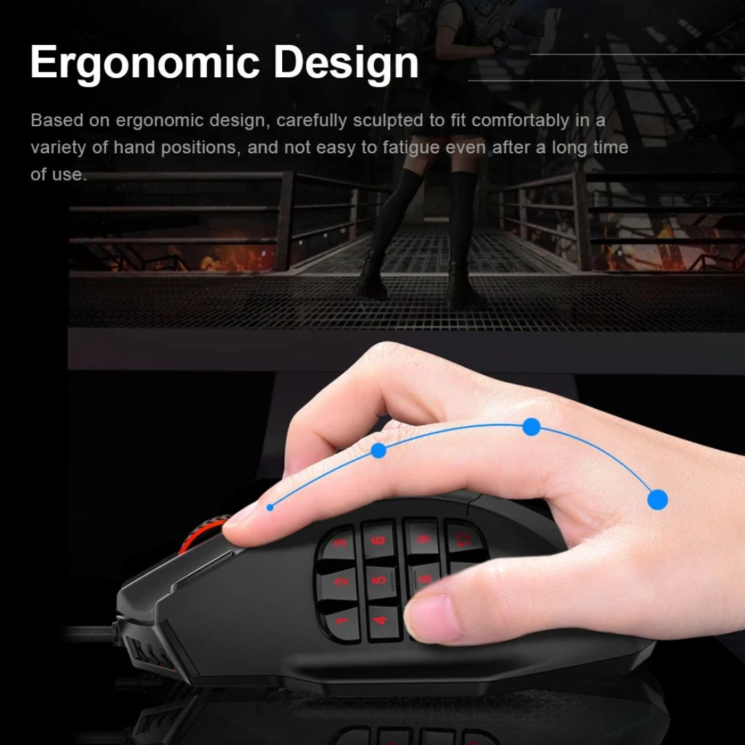 E-YOOSO X-39 RGB Gaming Mouse 16400 DPI Programmable - Image 4