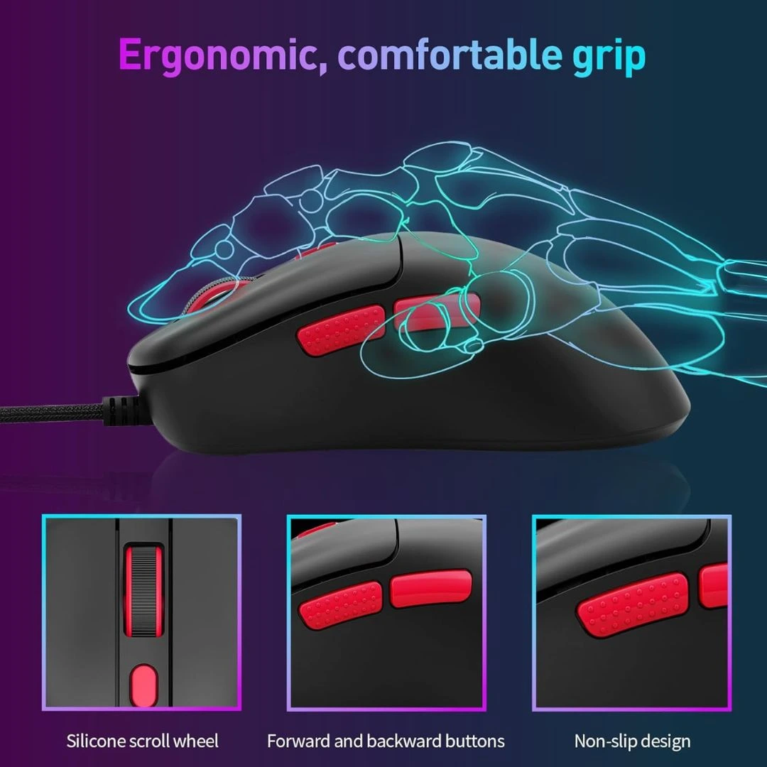 E-YOOSO X-51 Gaming Mouse with Adjustable DPI & Macro - Image 7