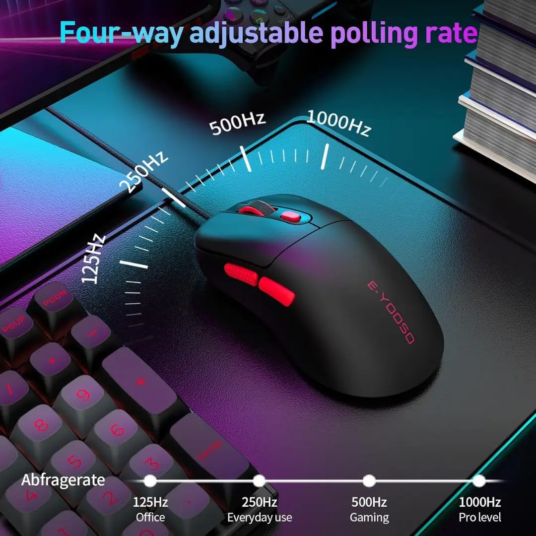 E-YOOSO X-51 Gaming Mouse with Adjustable DPI & Macro - Image 4