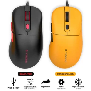 E-YOOSO X-51 Gaming Mouse with Adjustable DPI & Macro