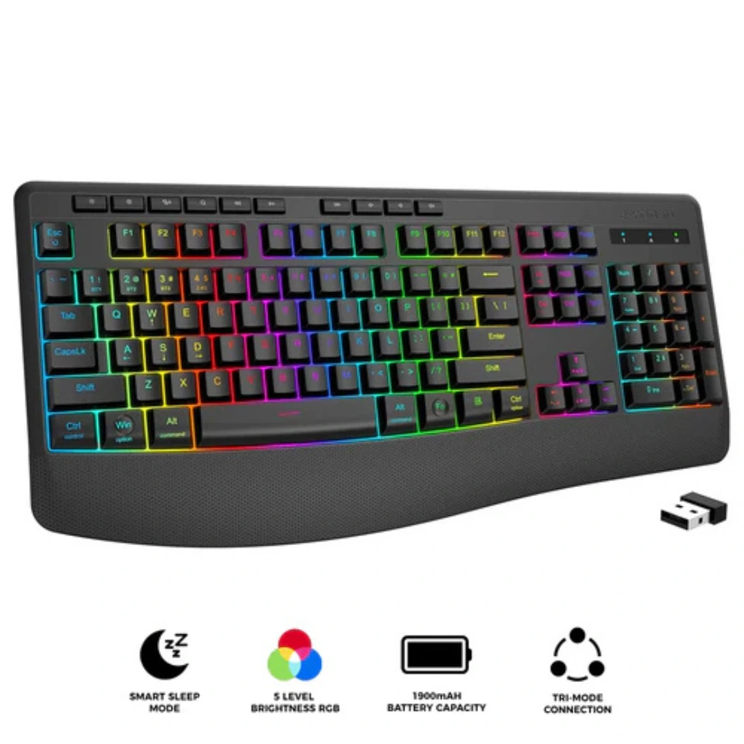 E-YOOSO K-787 Tri-Mode RGB 104 Keys Keyboard (Black) - Image 9
