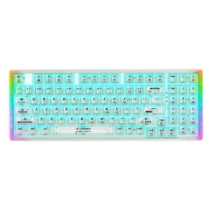 E-YOOSO Z94 94-Key Wired Mechanical Keyboard with Transparent LED Backlit Keys