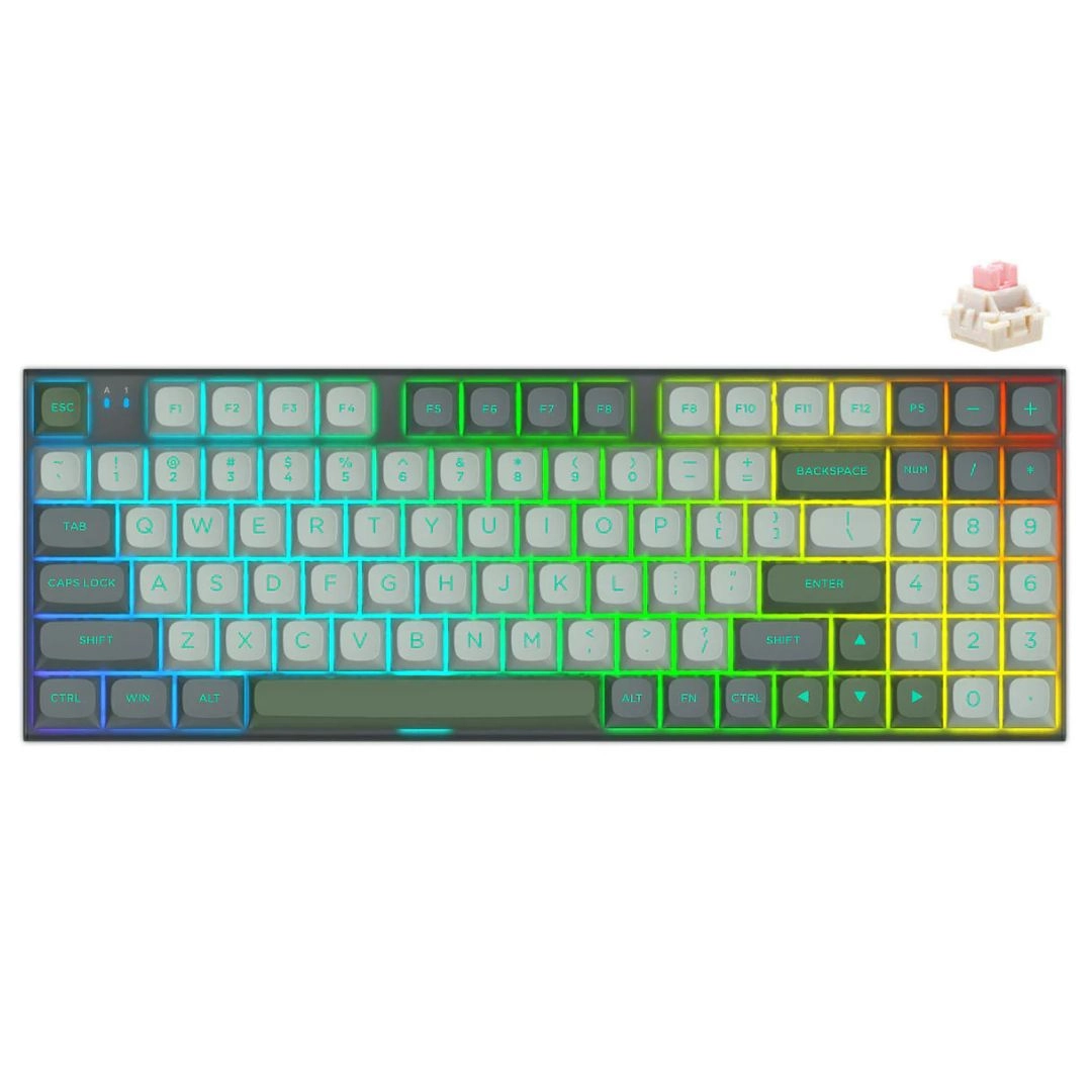 E-YOOSO HZ-94 RGB 94-Keys Wired Hot-Swappable Mechanical Keyboard Grey - Image 2