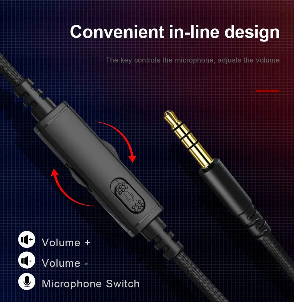 E-YOOSO H2722D Gaming Headphone 3.5mm Surround sound - Image 7