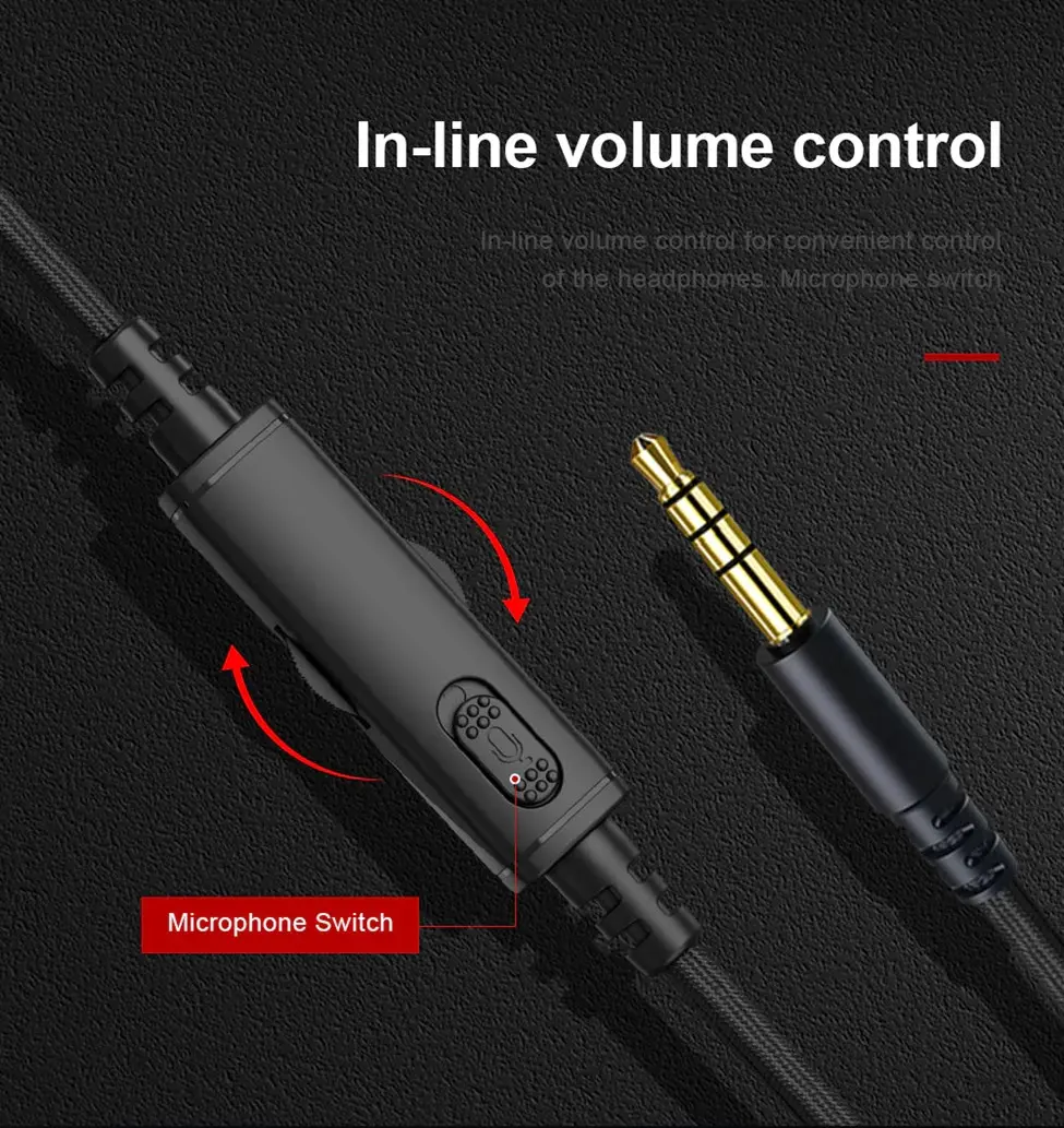 E-Yooso H2828D Gaming Headset (Black) - Image 7