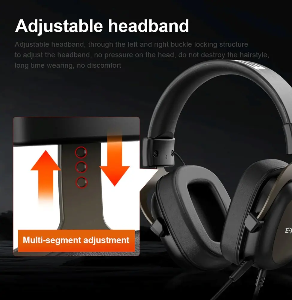 E-Yooso H2828D Gaming Headset (Black) - Image 8